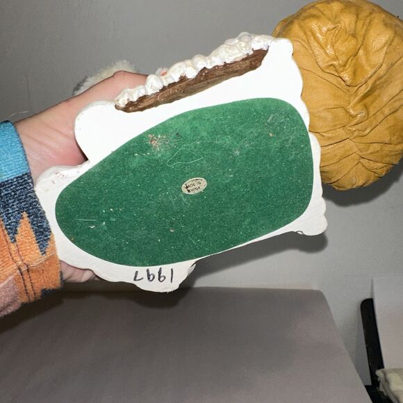 Vintage 1996 Heritage Mint Ltd 13 Inch Cloth Mache Santa Claus Down The chimney - Picture 5 of 5